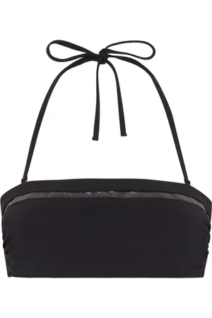 Brunello Cucinelli Top de bikini con cadena Monili