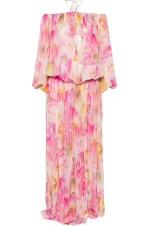 BLUMARINE Vestido largo con estampado floral