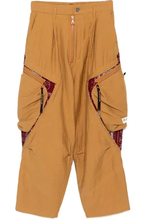 MOSTLY HEARD RARELY SEEN Pantalones cargo con parche de cachemira