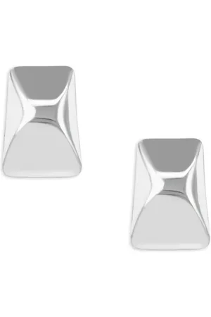 ANINE BING Pendientes con diseño rectangular redondeado