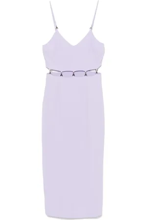 Patrizia Pepe Vestido midi con placa del logo