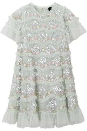 Needle & Thread Vestido con aplique de lentejuelas