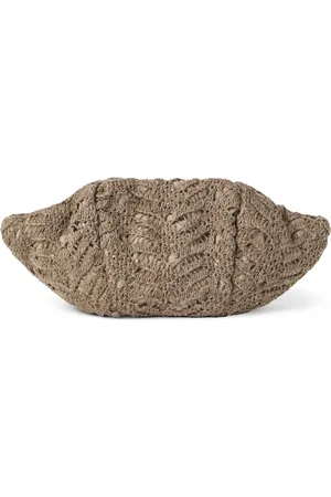 Brunello Cucinelli Bandolera con panel de ganchillo