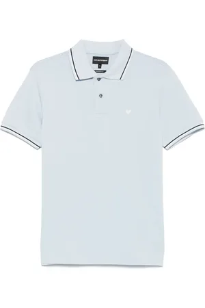Emporio Armani Polo con ribete de rayas