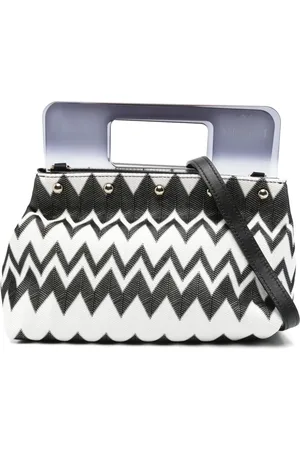 Missoni Bolso shopper tejido en zigzag