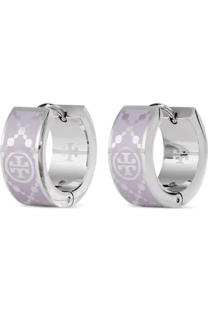 Tory Burch Pendientes de aro T Monogram