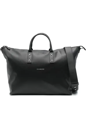 John Richmond Bolso de viaje con logo en relieve