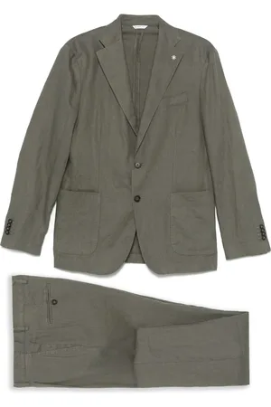 Manuel Ritz Traje de lino con botones