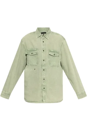 RAG&BONE Camisa vaquera con bolsillos de parche