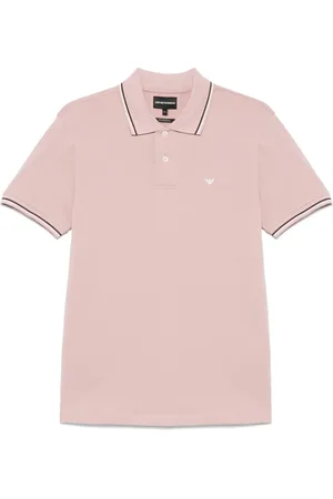 Emporio Armani Polo con ribete de rayas