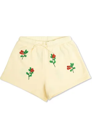 Mini Rodini Shorts con bordado floral