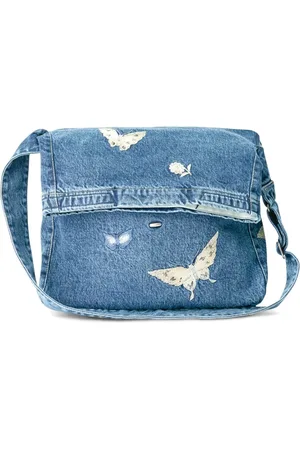 OUR LEGACY Bolso vaquero con mariposa bordada