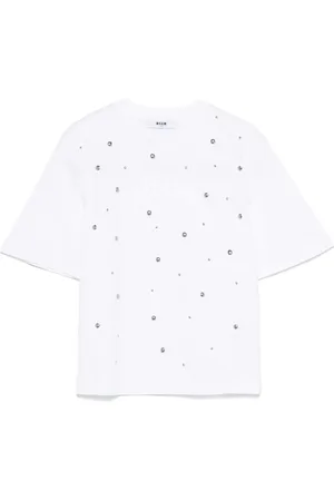 Msgm Camiseta con apliques