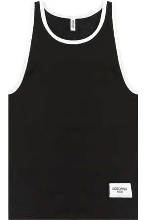 Moschino Camiseta sin mangas con aplique del logo