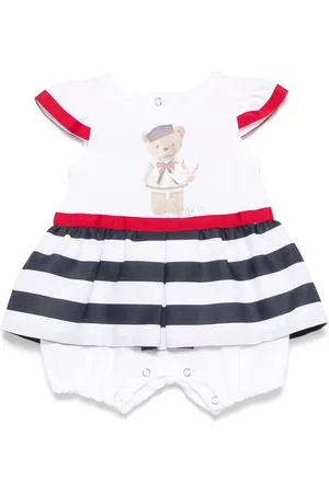 Lapin House Vestido con oso estampado