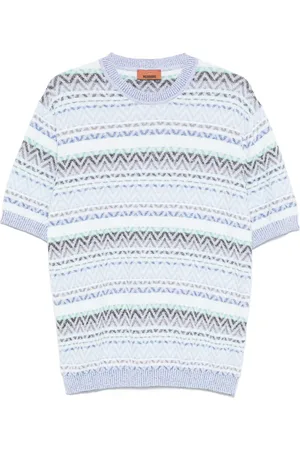 Missoni Camisa con diseño tejido en zigzag