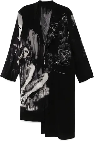 YOHJI YAMAMOTO Abrigo estampado