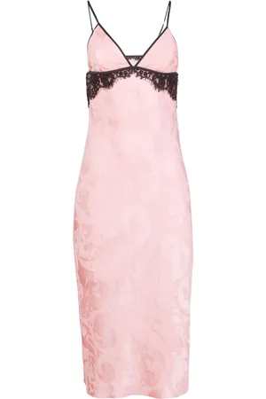 FLEUR DU MAL Vestido midi con motivo de cachemira