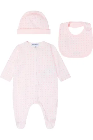 Emporio Armani Set con pelele y motivo en jacquard