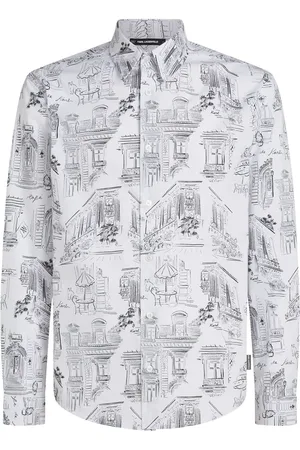 Karl Lagerfeld Camisa estampada en toda la pieza de x Jorge Parra