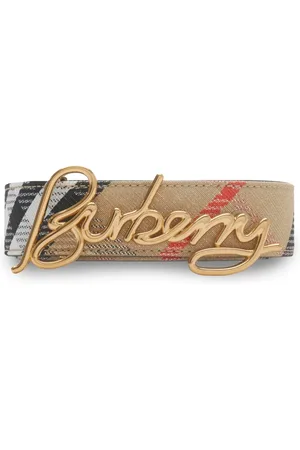 Burberry Cinturón reversible a cuadros