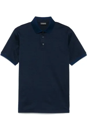 Emporio Armani Polo con letras en jacquard