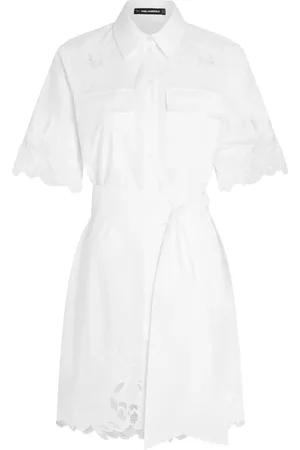 Karl Lagerfeld Vestido bordado con aberturas