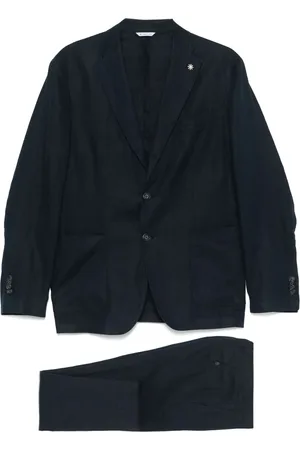 Manuel Ritz Traje de lino con botones