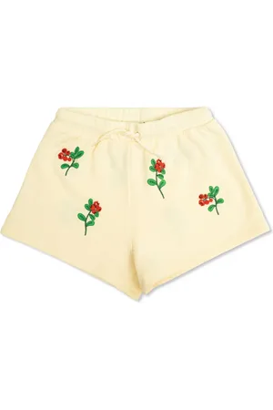Mini Rodini Shorts con bordado floral