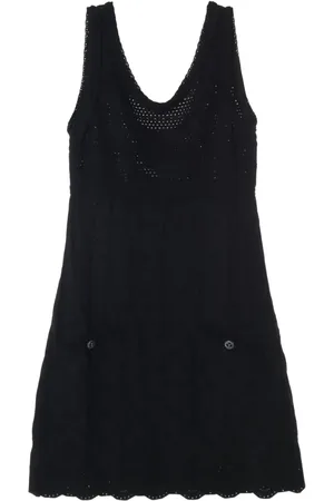 CHANEL Vestido corto con botones Cocomark 1986-1988