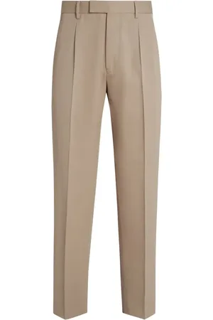 Ermenegildo Zegna Pantalones de lana y algodón