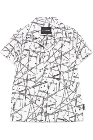 John Richmond Camiseta con estampado de cadena