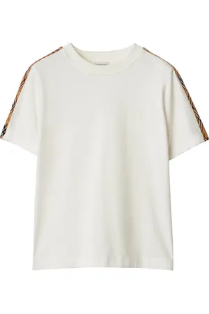 Burberry Camiseta con ribete a cuadros