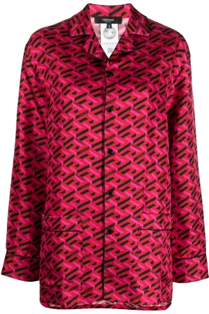 VERSACE Top de pijama con logo estampado