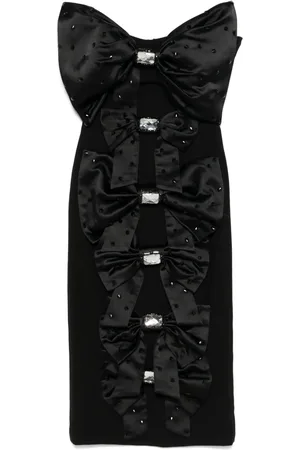 LOULOU Vestido midi con detalle de lazos
