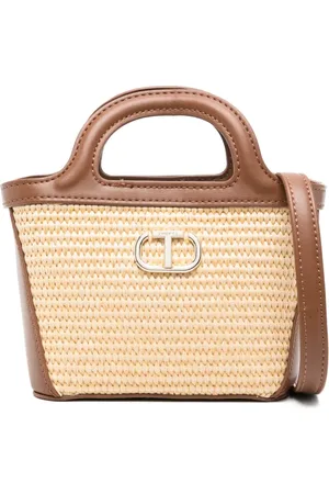 Twin-Set Bolso de hombro de rafia