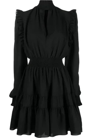 VERSACE Vestido corto fruncido