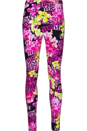 VERSACE Leggins con estampado floral