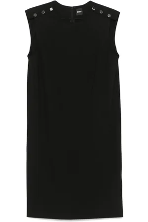 HUGO BOSS Vestido corto con botones en los hombros