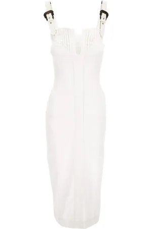 VERSACE Vestido con detalle de hebilla