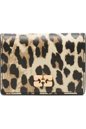 Ganni Cartera con motivo de leopardo