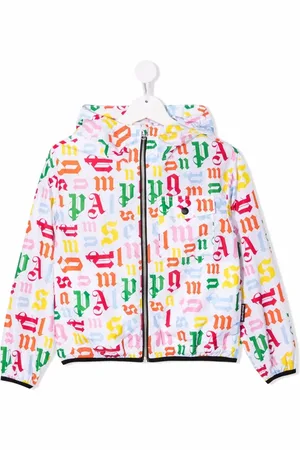 Palm Angels Cortavientos con logo estampado