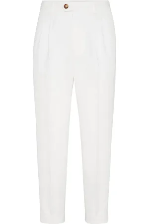 Brunello Cucinelli Pantalones plisados