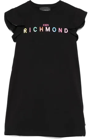 John Richmond Vestido con logo de goma