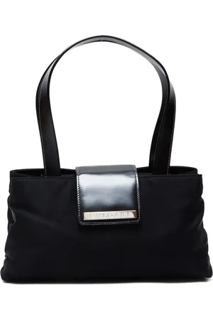 Bvlgari Bolso de hombro con placa del logo 2000-2024