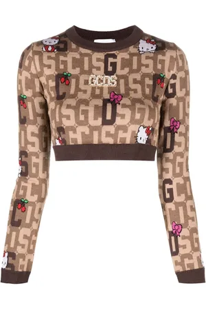 GCDS Top corto de punto de x Hello Kitty