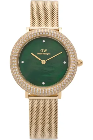 Daniel Wellington Reloj Crystalline Bezel Evergold de 32 mm