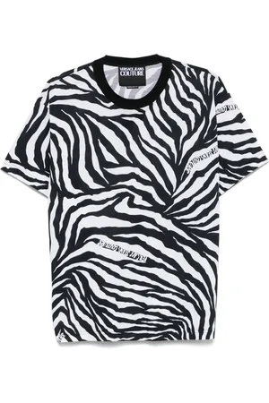 VERSACE Camiseta con motivo de cebra