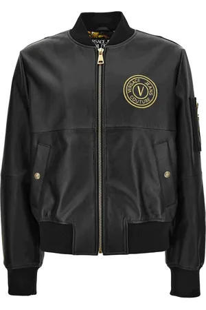 VERSACE Chaqueta con cremallera oculta