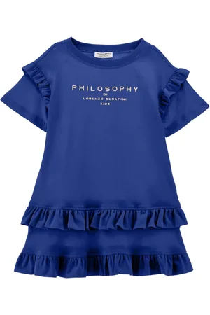 PHILOSOPHY DI LORENZO SERAFINI Vestido con logo estampado